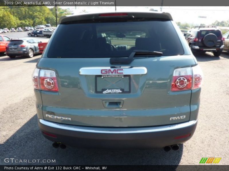 Silver Green Metallic / Light Titanium 2009 GMC Acadia SLE AWD