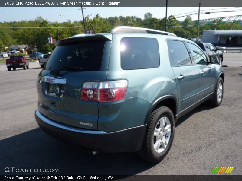 Silver Green Metallic / Light Titanium 2009 GMC Acadia SLE AWD