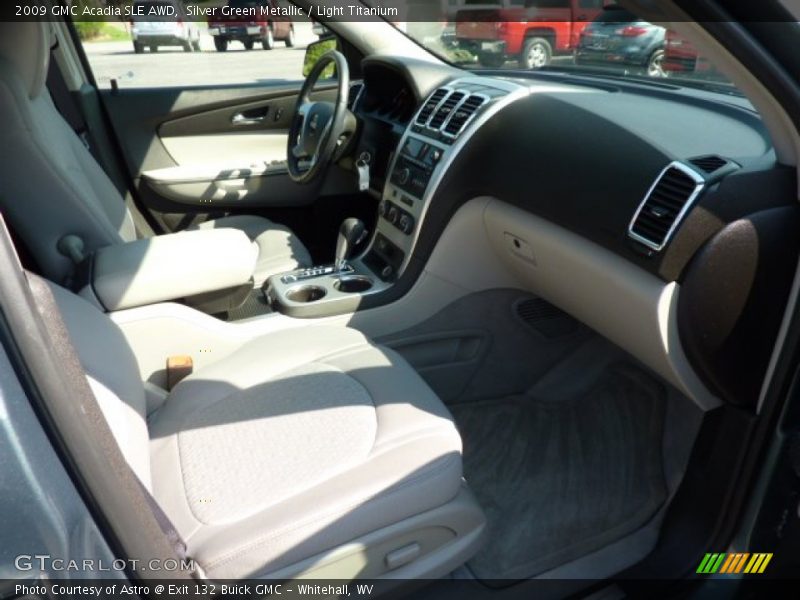 Silver Green Metallic / Light Titanium 2009 GMC Acadia SLE AWD