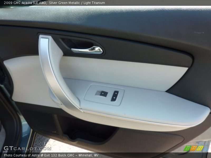 Silver Green Metallic / Light Titanium 2009 GMC Acadia SLE AWD