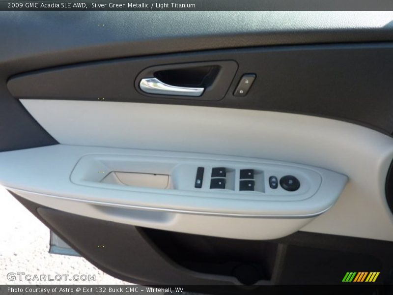 Silver Green Metallic / Light Titanium 2009 GMC Acadia SLE AWD
