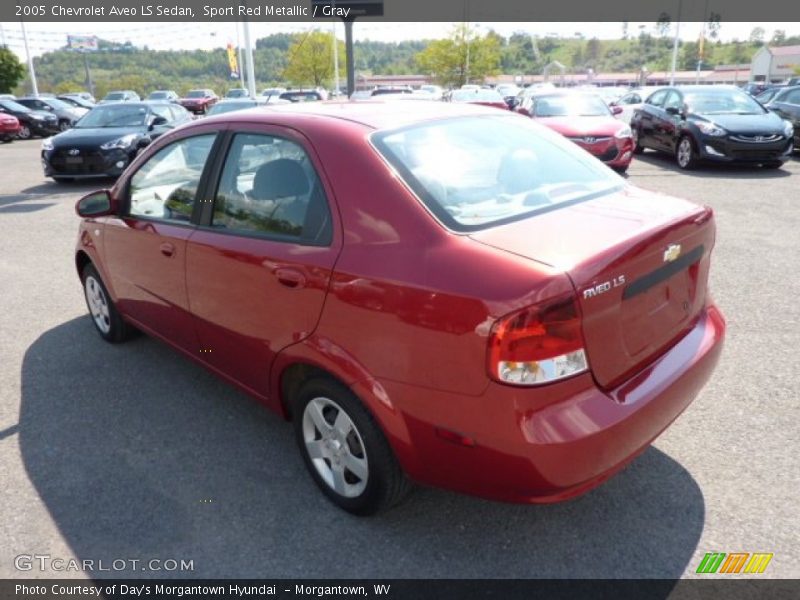 Sport Red Metallic / Gray 2005 Chevrolet Aveo LS Sedan