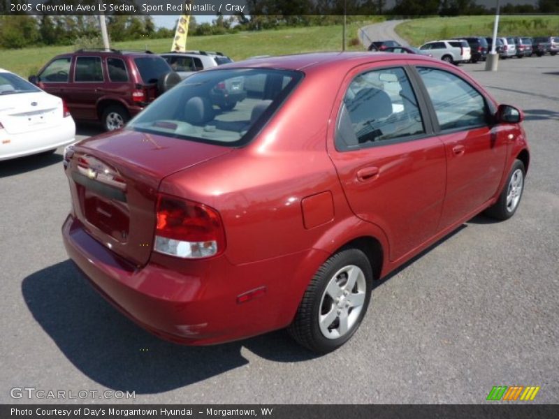 Sport Red Metallic / Gray 2005 Chevrolet Aveo LS Sedan