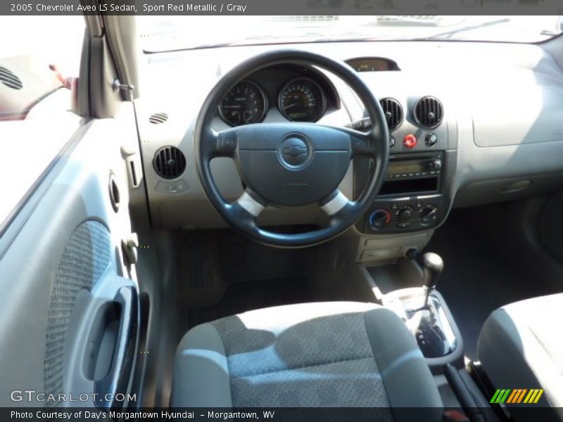 Sport Red Metallic / Gray 2005 Chevrolet Aveo LS Sedan