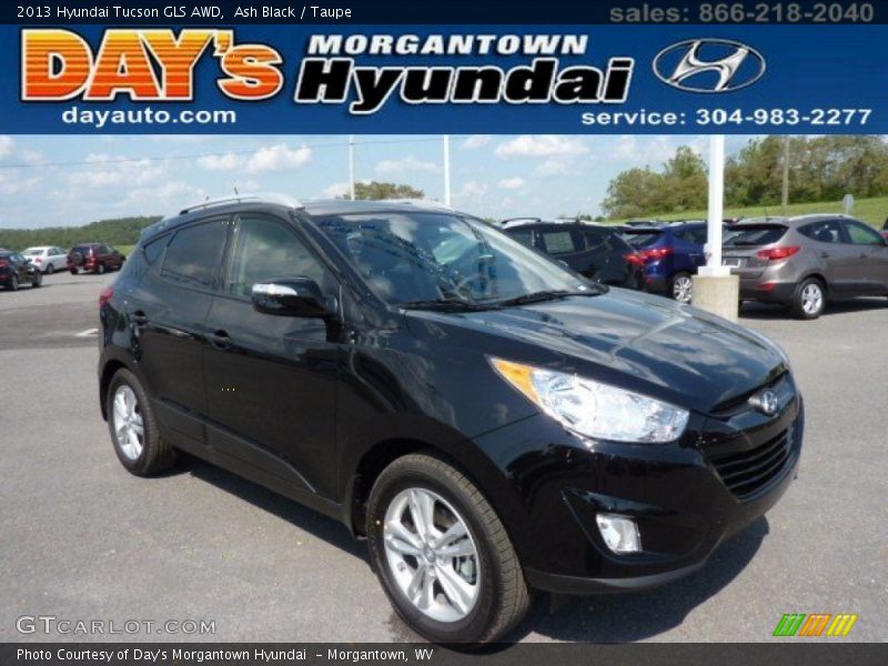 Ash Black / Taupe 2013 Hyundai Tucson GLS AWD