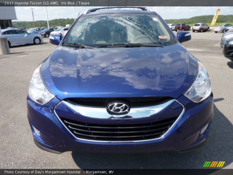 Iris Blue / Taupe 2013 Hyundai Tucson GLS AWD