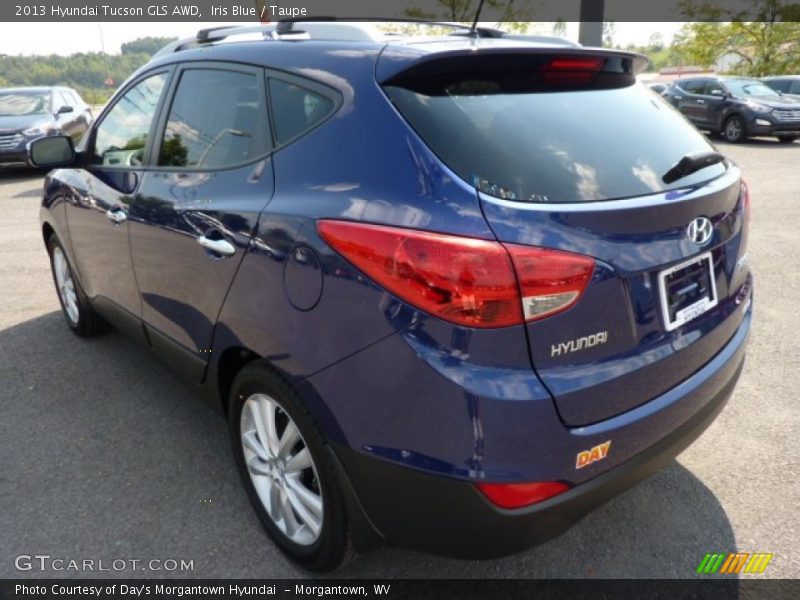 Iris Blue / Taupe 2013 Hyundai Tucson GLS AWD