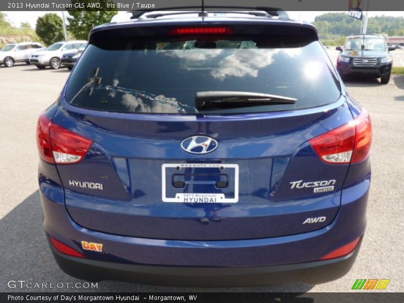Iris Blue / Taupe 2013 Hyundai Tucson GLS AWD