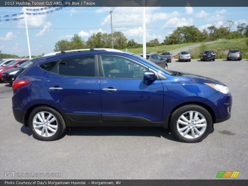 Iris Blue / Taupe 2013 Hyundai Tucson GLS AWD