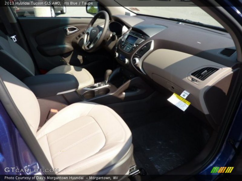 Iris Blue / Taupe 2013 Hyundai Tucson GLS AWD