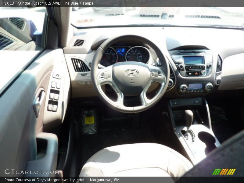 Iris Blue / Taupe 2013 Hyundai Tucson GLS AWD