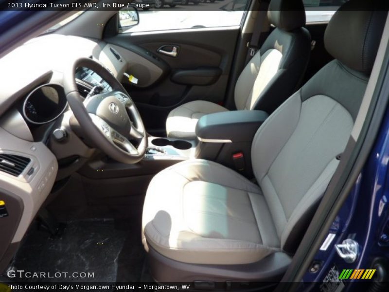 Iris Blue / Taupe 2013 Hyundai Tucson GLS AWD