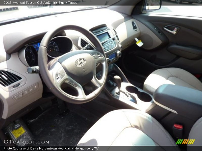 Iris Blue / Taupe 2013 Hyundai Tucson GLS AWD