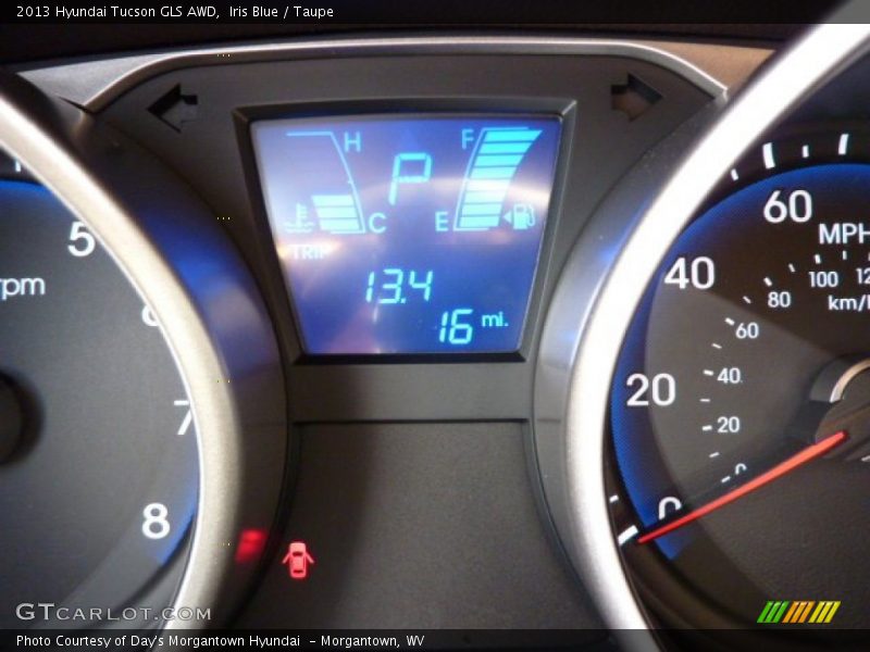 Iris Blue / Taupe 2013 Hyundai Tucson GLS AWD
