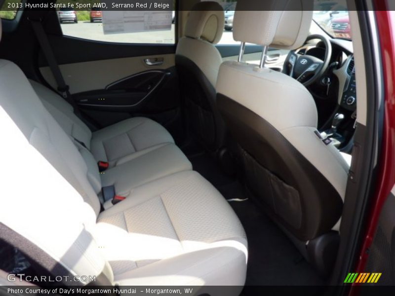 Serrano Red / Beige 2013 Hyundai Santa Fe Sport AWD