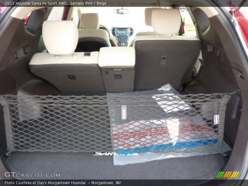 Serrano Red / Beige 2013 Hyundai Santa Fe Sport AWD