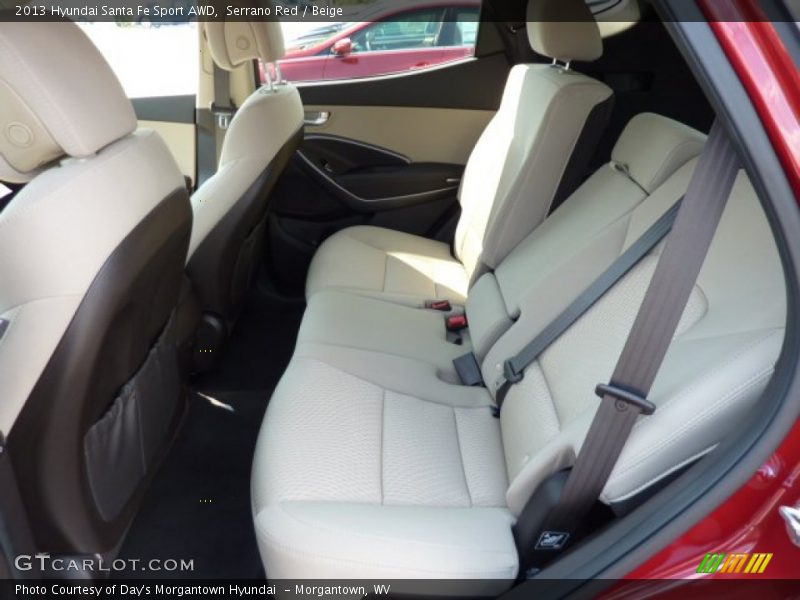 Serrano Red / Beige 2013 Hyundai Santa Fe Sport AWD
