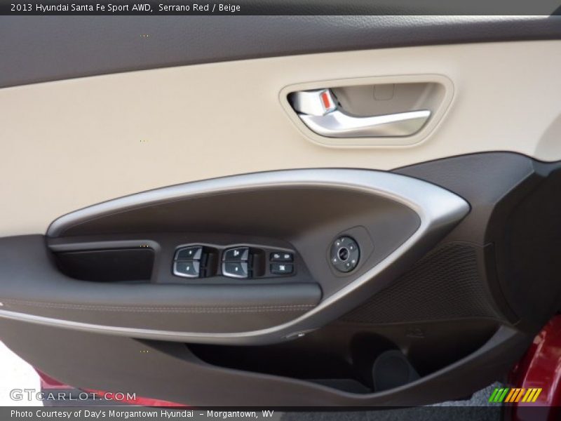 Serrano Red / Beige 2013 Hyundai Santa Fe Sport AWD