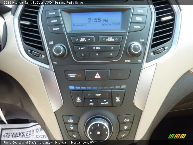 Controls of 2013 Santa Fe Sport AWD