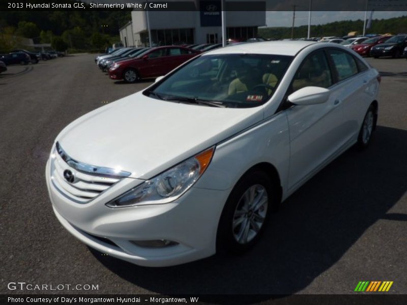 Shimmering White / Camel 2013 Hyundai Sonata GLS