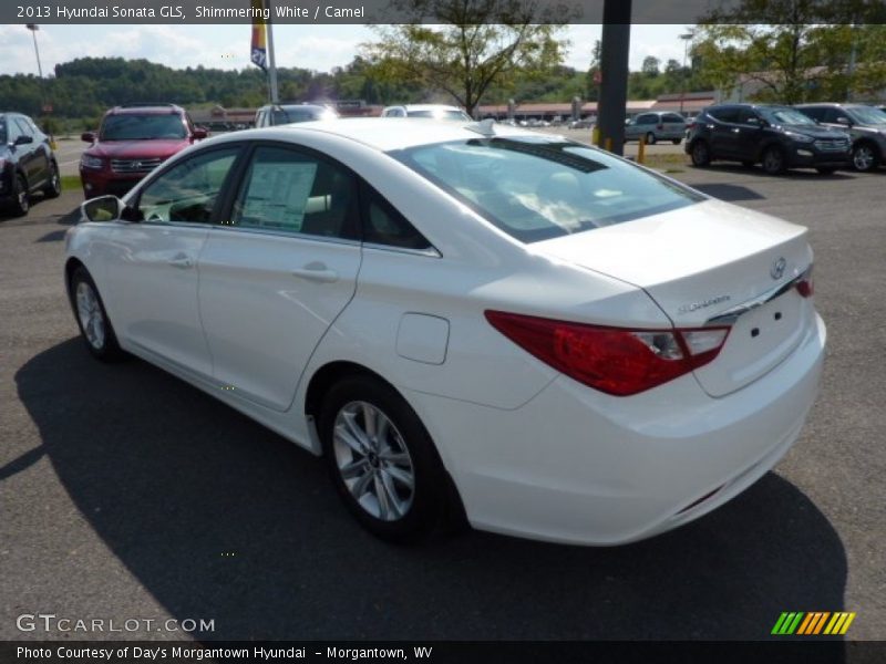 Shimmering White / Camel 2013 Hyundai Sonata GLS