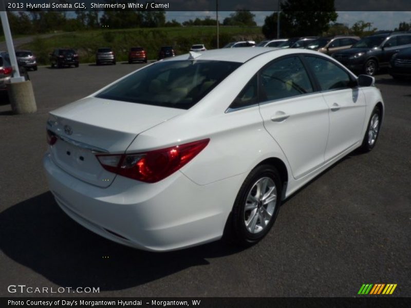 Shimmering White / Camel 2013 Hyundai Sonata GLS