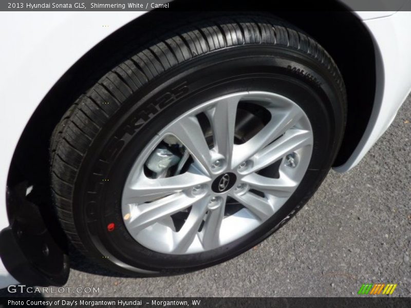 Shimmering White / Camel 2013 Hyundai Sonata GLS