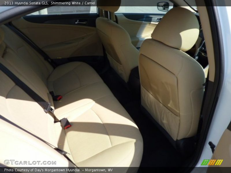 Shimmering White / Camel 2013 Hyundai Sonata GLS
