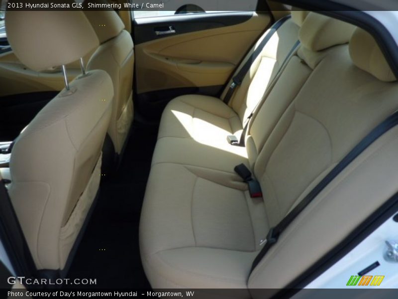 Shimmering White / Camel 2013 Hyundai Sonata GLS