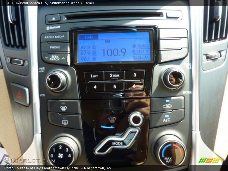 Shimmering White / Camel 2013 Hyundai Sonata GLS