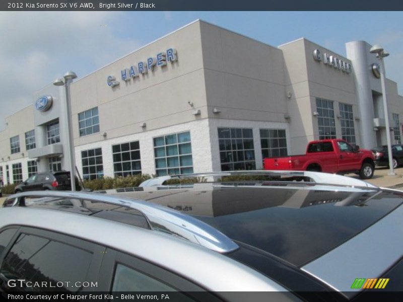 Bright Silver / Black 2012 Kia Sorento SX V6 AWD