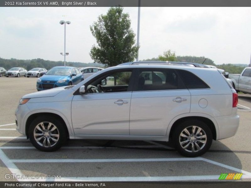 Bright Silver / Black 2012 Kia Sorento SX V6 AWD