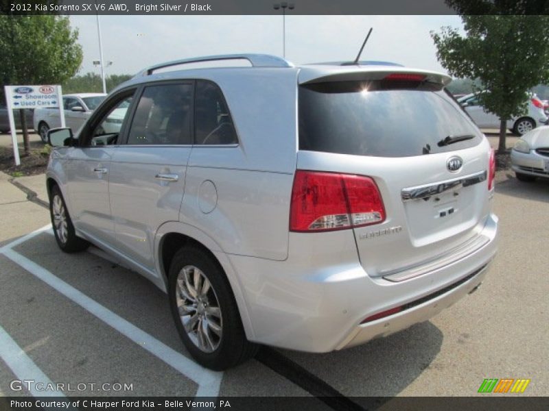 Bright Silver / Black 2012 Kia Sorento SX V6 AWD