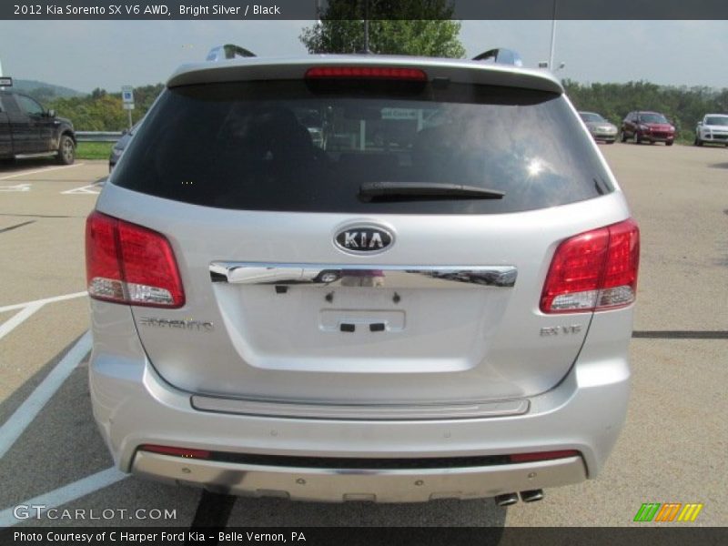 Bright Silver / Black 2012 Kia Sorento SX V6 AWD