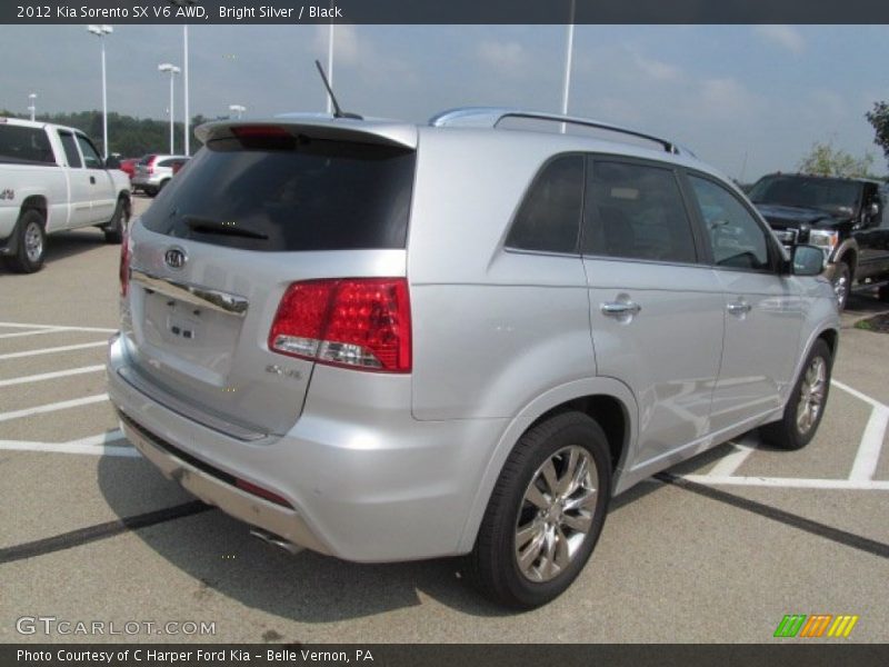 Bright Silver / Black 2012 Kia Sorento SX V6 AWD