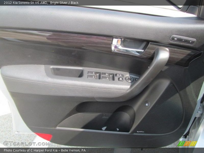 Bright Silver / Black 2012 Kia Sorento SX V6 AWD