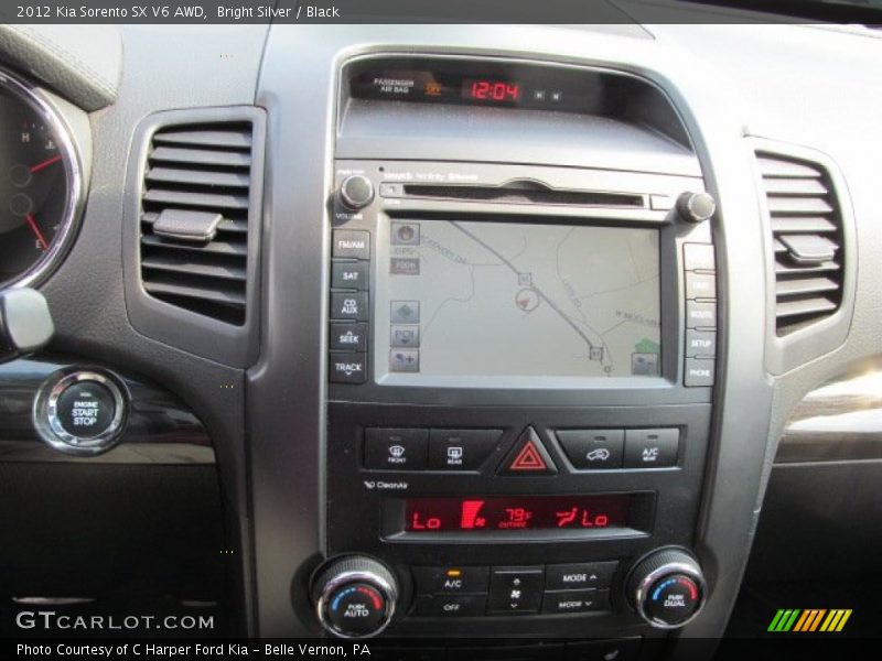Bright Silver / Black 2012 Kia Sorento SX V6 AWD