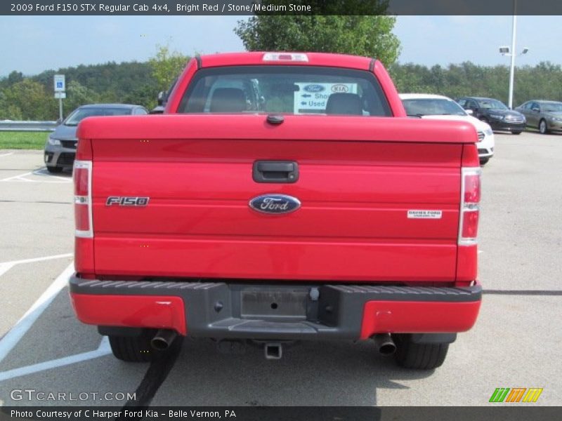 Bright Red / Stone/Medium Stone 2009 Ford F150 STX Regular Cab 4x4