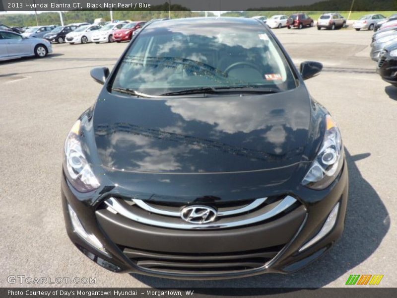 Black Noir Pearl / Blue 2013 Hyundai Elantra GT