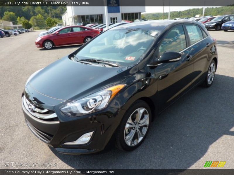 Black Noir Pearl / Blue 2013 Hyundai Elantra GT