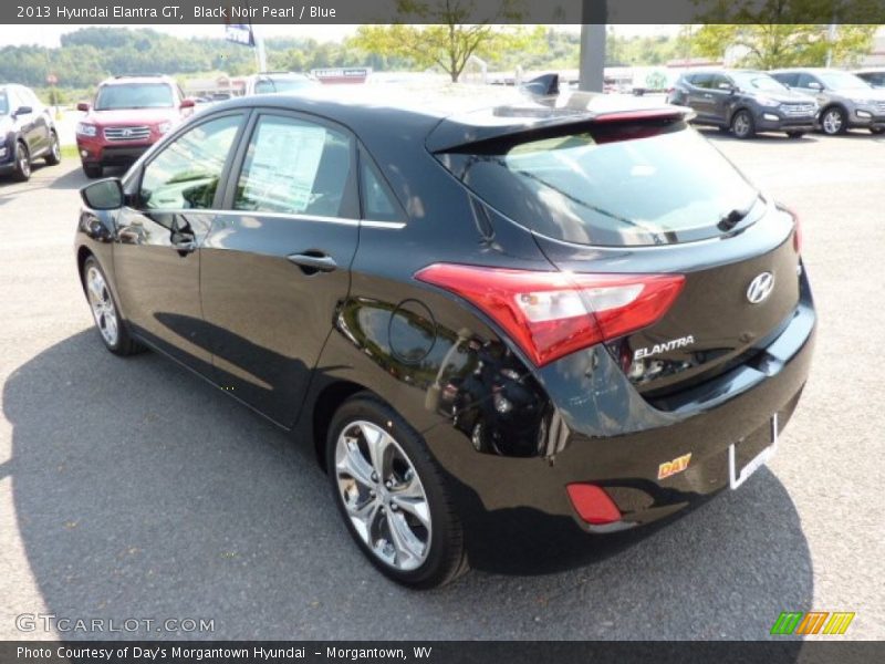 Black Noir Pearl / Blue 2013 Hyundai Elantra GT