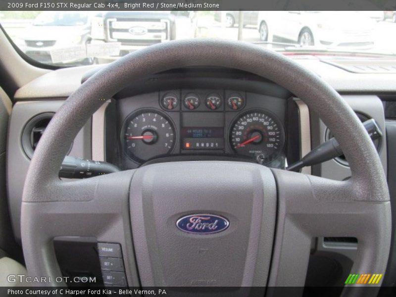 Bright Red / Stone/Medium Stone 2009 Ford F150 STX Regular Cab 4x4