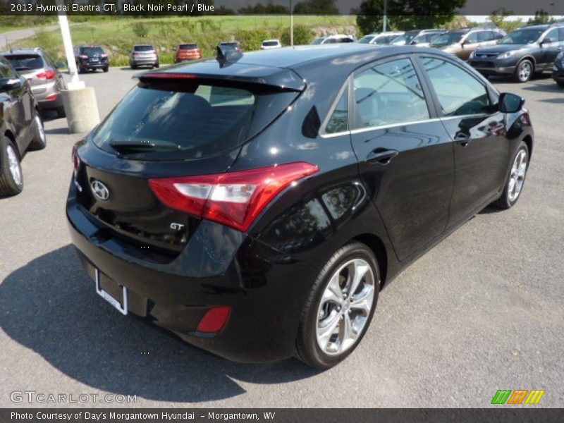Black Noir Pearl / Blue 2013 Hyundai Elantra GT