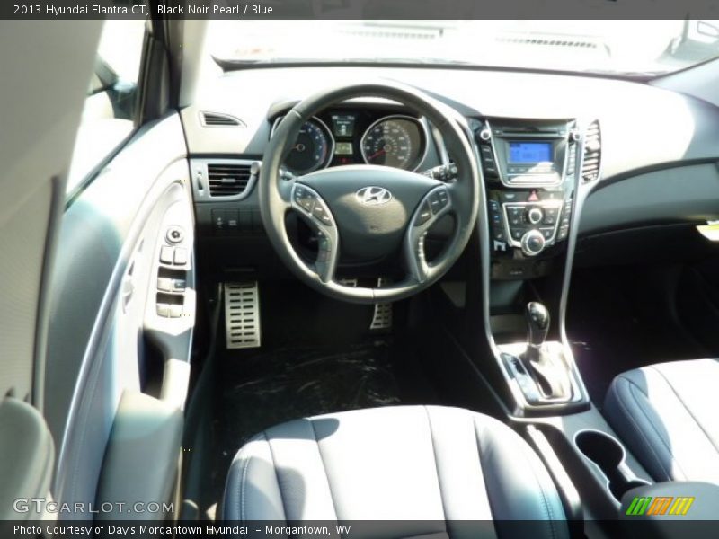 Black Noir Pearl / Blue 2013 Hyundai Elantra GT