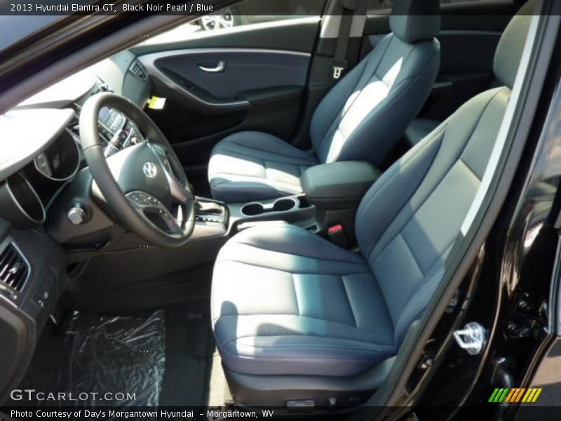 Black Noir Pearl / Blue 2013 Hyundai Elantra GT