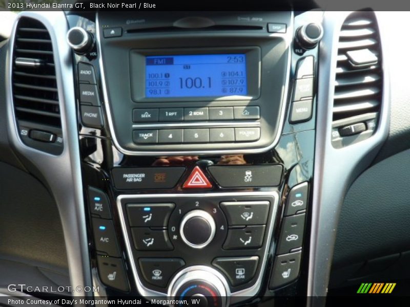 Black Noir Pearl / Blue 2013 Hyundai Elantra GT