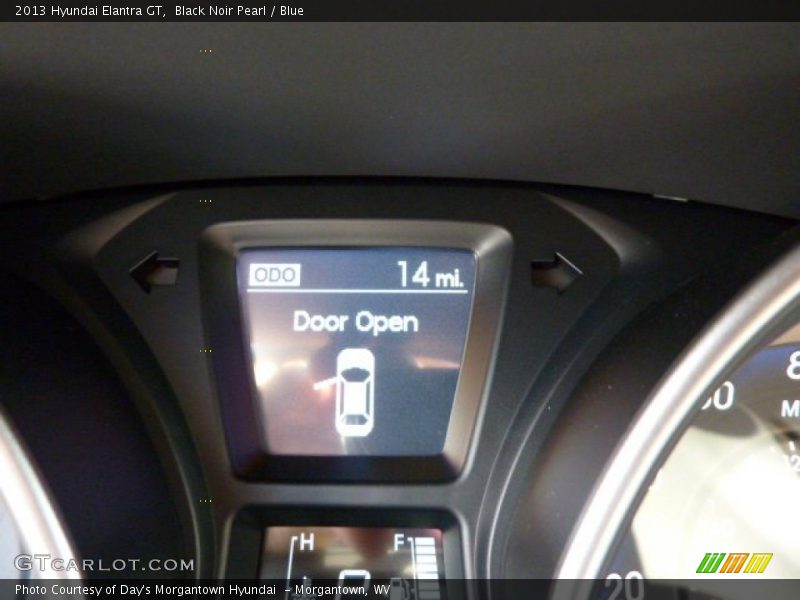 Black Noir Pearl / Blue 2013 Hyundai Elantra GT