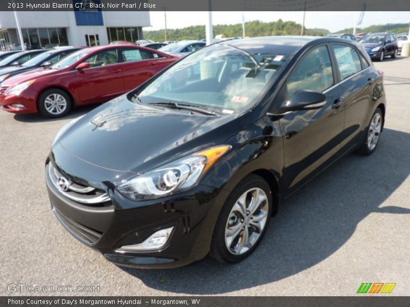 Black Noir Pearl / Blue 2013 Hyundai Elantra GT