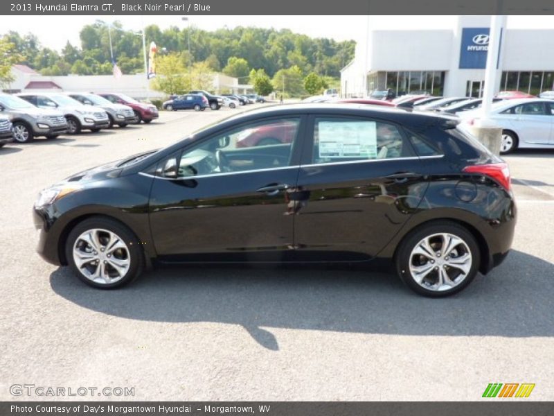 Black Noir Pearl / Blue 2013 Hyundai Elantra GT