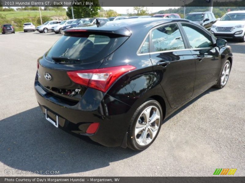 Black Noir Pearl / Blue 2013 Hyundai Elantra GT